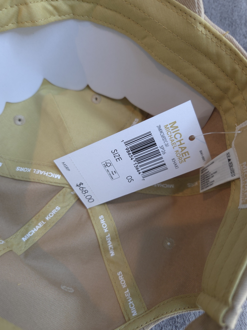 Michael Kors Beige Logo Baseball Cap - Picture 9 of 10